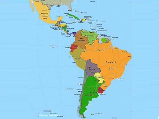 Mapa America latina 1 2