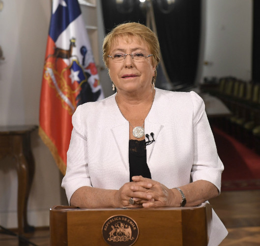 Presidenta Bachelet anuncio
