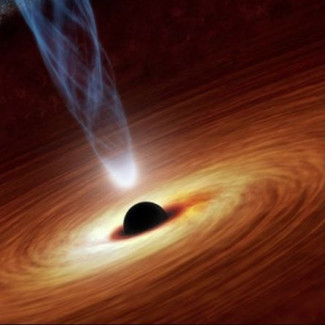 Archivo - Concepto artístico de agujero negro supermasivo