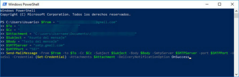 Mail sin navegador ok
