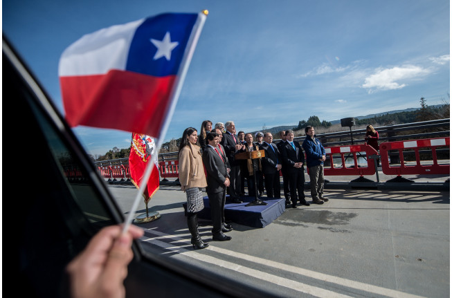 Puente Cau Cau inauguraciu00f3n