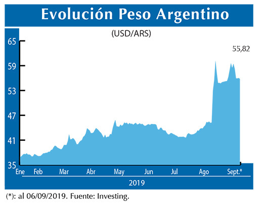 Evolucion peso Argentino