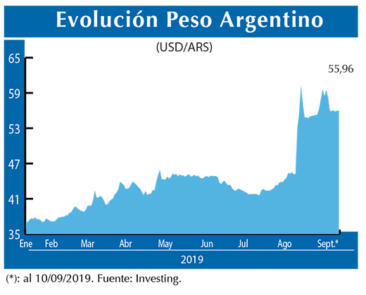 Evolucion peso Argentino