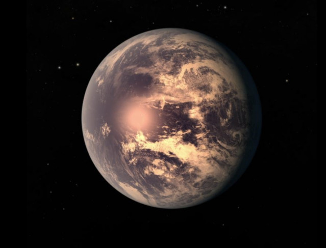 Impresión artística del exoplaneta TRAPPIST-1e