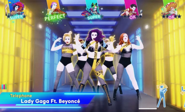Captura de la coreografía de una canci´pn de Lady Gaga