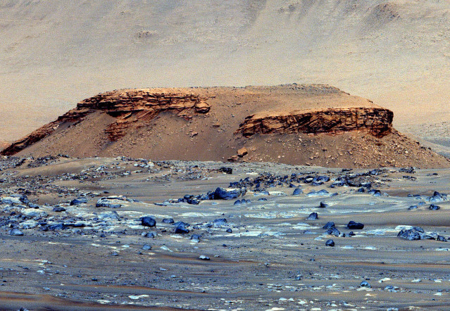 Paisaje del cráter Jezero de Marte
