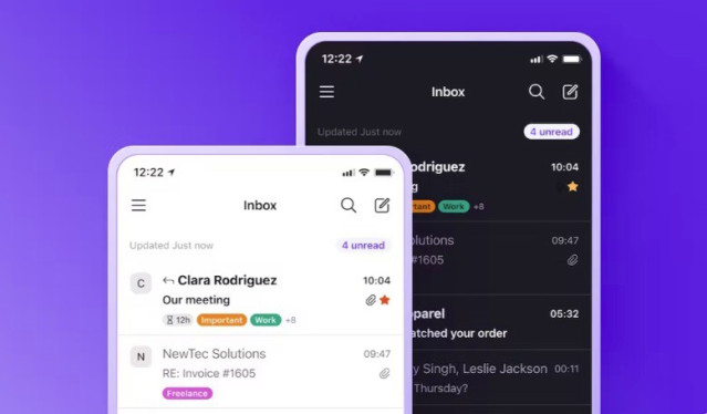Versión para móvil de Proton Mail