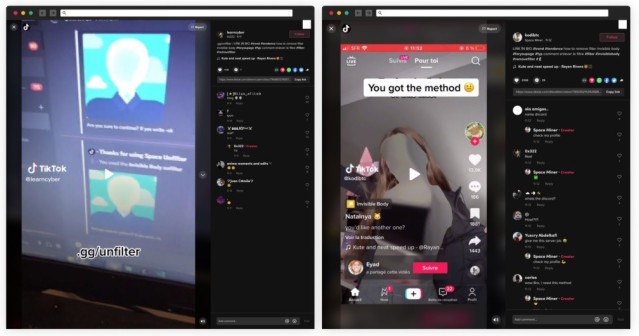 Vídeos del reto invisible puestos como cebo en el servidor de Discord