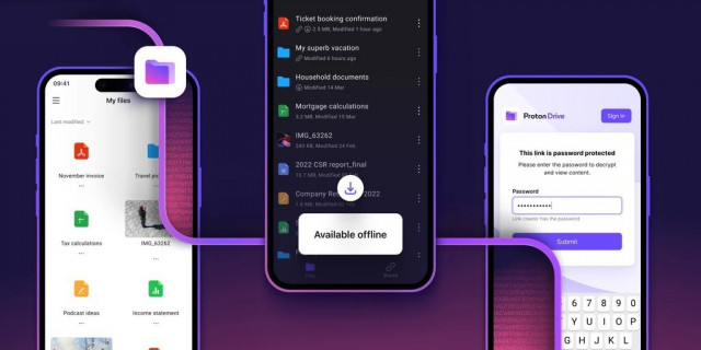 Proton lanza una app para Proton Drive en Android e iOS.