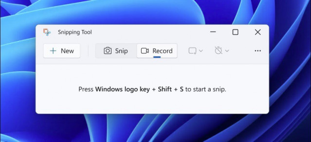 Herramienta Recortes para Windows 11 con grabadora de pantalla