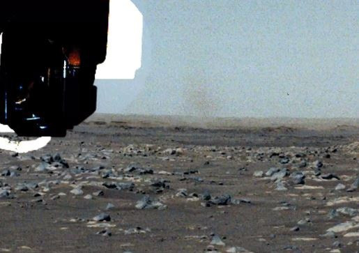 Archivo - Diablo de polvo captado por el rover Perseverance