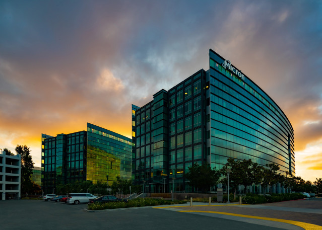 Archivo - Oficinas de Micron en San José (Estados Unidos)