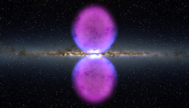 Ilustración de las Burbujas de Fermi