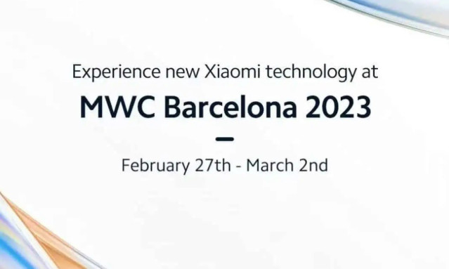 Póster de la convocatoria de Xiaomi para MWC 2023