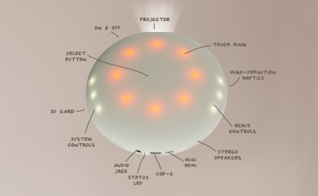 El nuevo proyector portátil desarrollado por Kano, Stem Projector.
