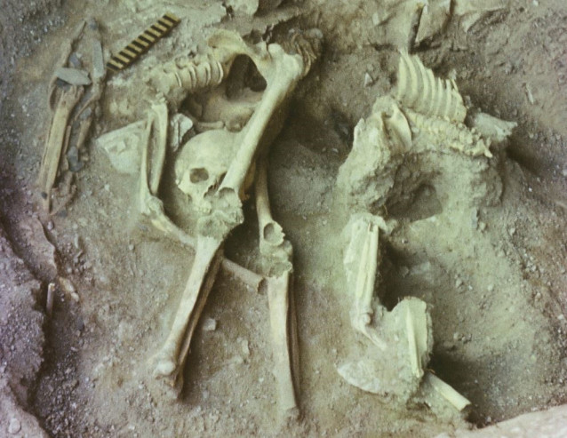 Imagen de uno de los cadáveres analizados
