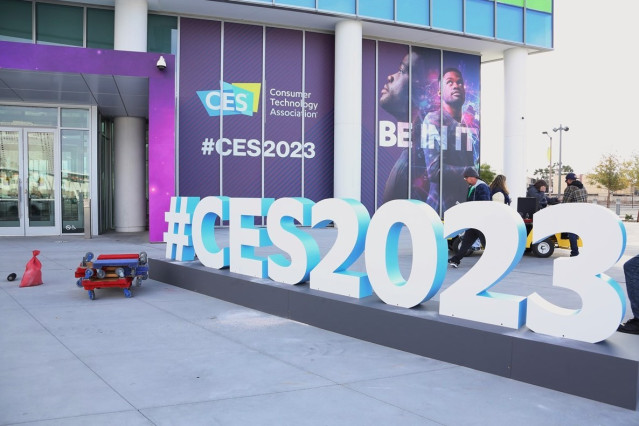 Entrada a CES 2023.