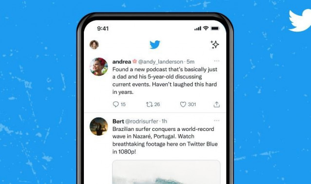 Interfaz de la red social Twitter