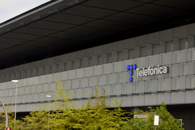 Archivo - Logo de Telefónica.