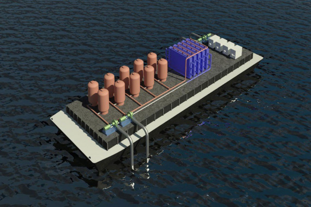 Diseño de plataforma marina para la extracción de CO2