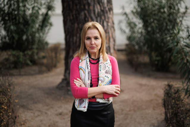 La directora de la Organización Nacional de Trasplantes, Beatriz Domínguez, posa durante una entrevista con Europa Press, en la sede de la ONT, a 22 de febrero de 2023, en Madrid (España).
