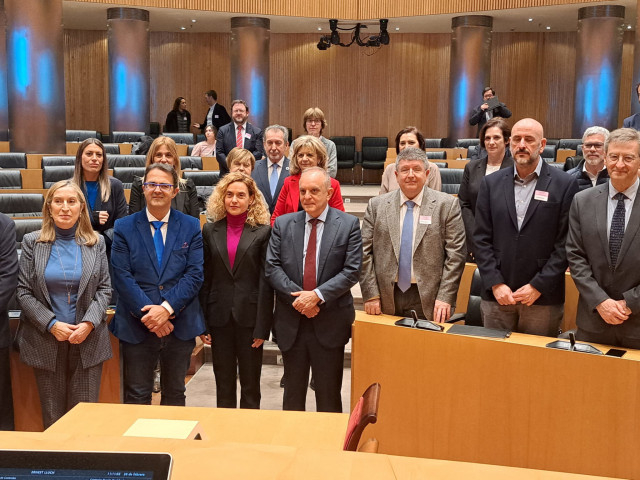 Presentación en el Congreso de los Diputados de la red 'Únicas', que engloba a 25 hospitales españoles para mejorar la atención a los niños con enfermedades raras. En Madrid (España), a 28 de febrero de 2023.