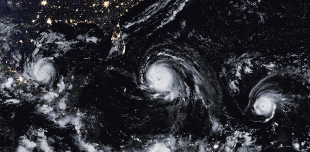 Cadena de tormentas tropicales formada en 2017