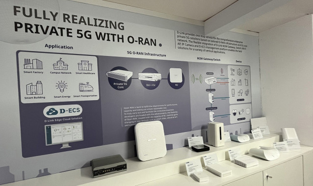 Stand de D-Link en el Mobile World Congress (MWC) 2023