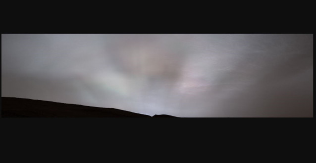 El explorador Curiosity de la NASA captó estos 'rayos de sol' brillando a través de las nubes al atardecer del 2 de febrero de 2023, el 3.730º día marciano, o sol, de la misión.