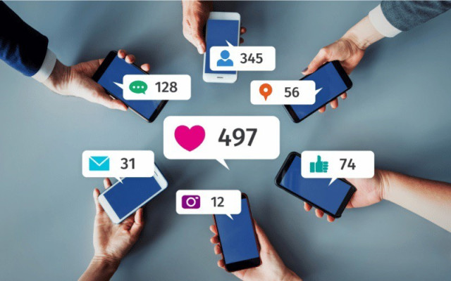 Recurso de redes sociales de influencer