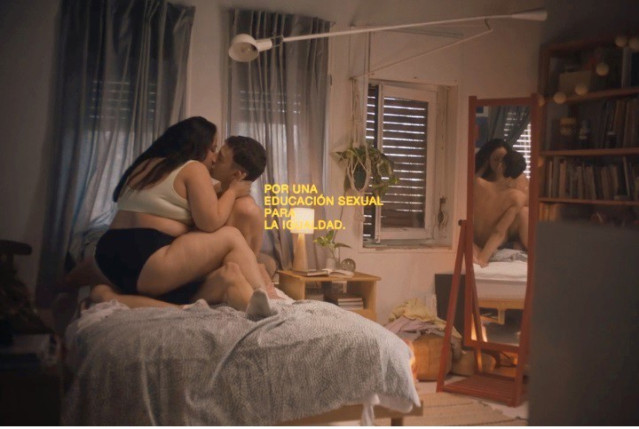 Imagen de la campaña del Ministerio de Igualdad sobre educación sexual.