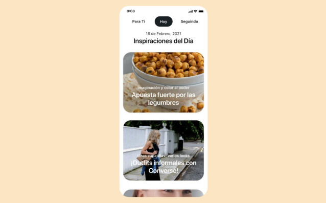 Pesta Hoy de la red social Pinterest