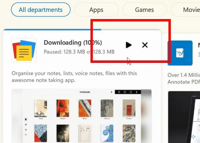 Nueva opción para descargar aplicaciones gratuitas desde los resultados de búsqueda de la Tienda de Microsoft.