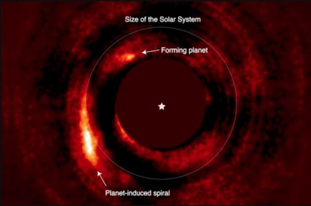 Imagen que confirma un mundo en formación en el sistema HD 169142