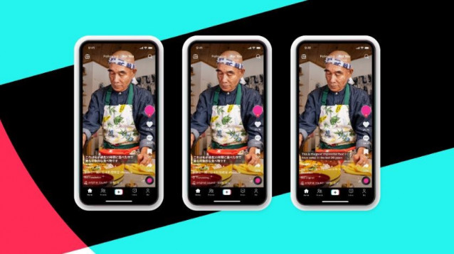 Interfaz de la plataforma china TikTok