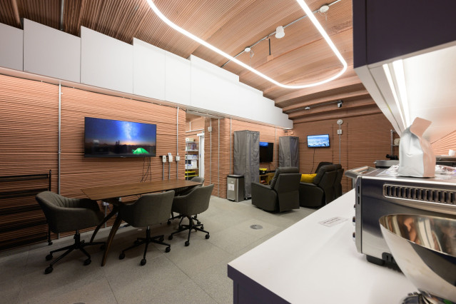 Interior del hábitat marciano simulado por la NASA