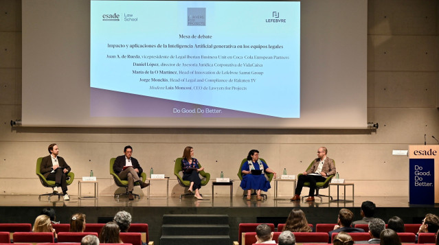 Foro de debate de la abogacía de los negocios organizado en Barcelona por Esade Law School en colaboración con Lawyers for Projects