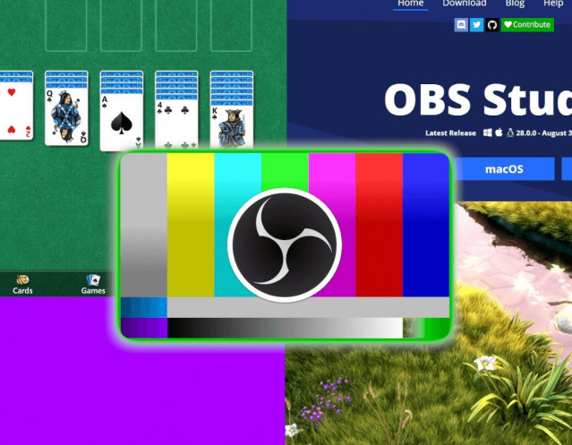 Logo de OBS Studio.