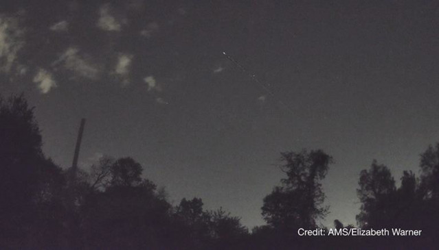 Meteoro de la lluvia de estrellas eta Acuáridas