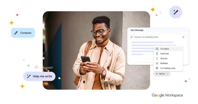 Nuevas herramientas de IA generativa en Google Workspace.