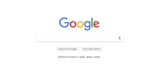 Archivo - Pantalla principal Google