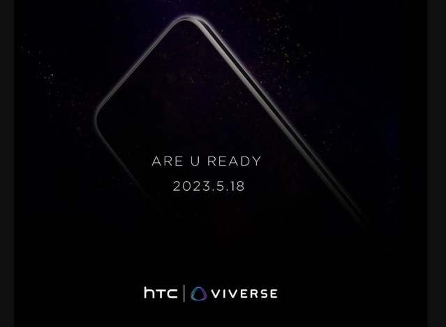 Anuncio de un nuevo 'smartphone' de HTC el próximo 18 de mayo de 2023.