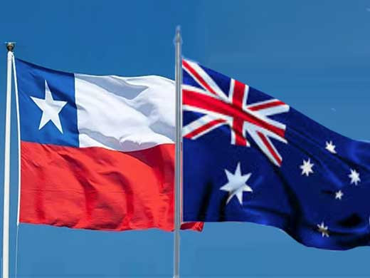 Bandera Chile Australia