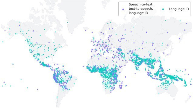 Mapa de idiomas de todo el mundo