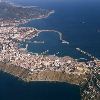 Archivo - Vista aérea de Ceuta.