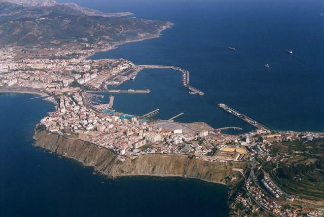 Archivo - Vista aérea de Ceuta.