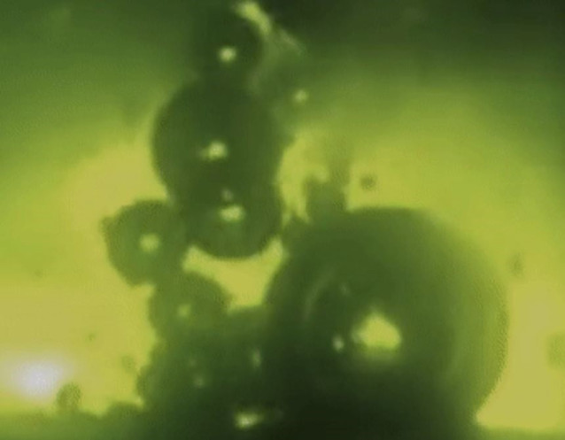 Burbujas de vapor al freír en microgravedad
