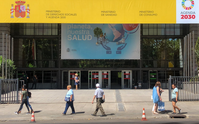 Archivo - Vista general del Ministerio de Sanidad, a 27 de julio de 2022, en Madrid (España). El Ministerio de Sanidad estudia la financiación de Libmeldy, el único medicamento existente contra la leucodistrofia, una enfermedad genética considerada rara q