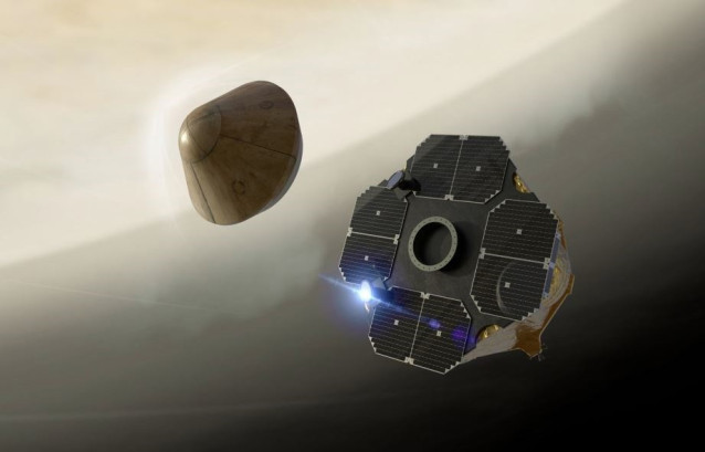 Ilustración de la misión Rocket Lab a Venus
