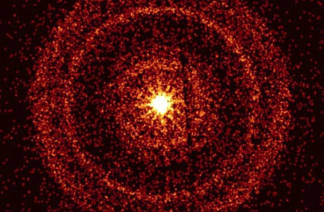 El resplandor del estallido de rayos gamma más brillante de todos los tiempos, capturado por el telescopio de rayos X del Observatorio Neil Gehrels Swift.